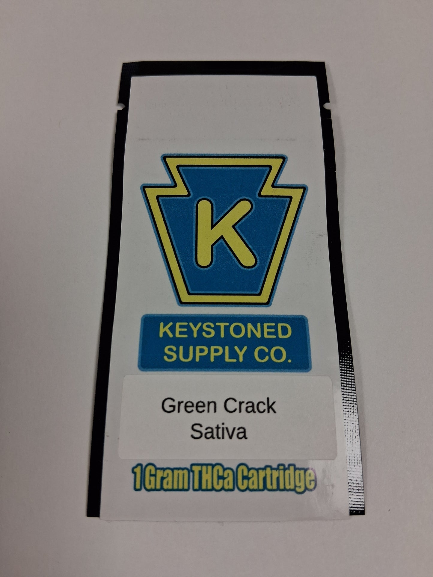 Keystoned Supply - 1G THCa Green Crack Cartridge - Sativa