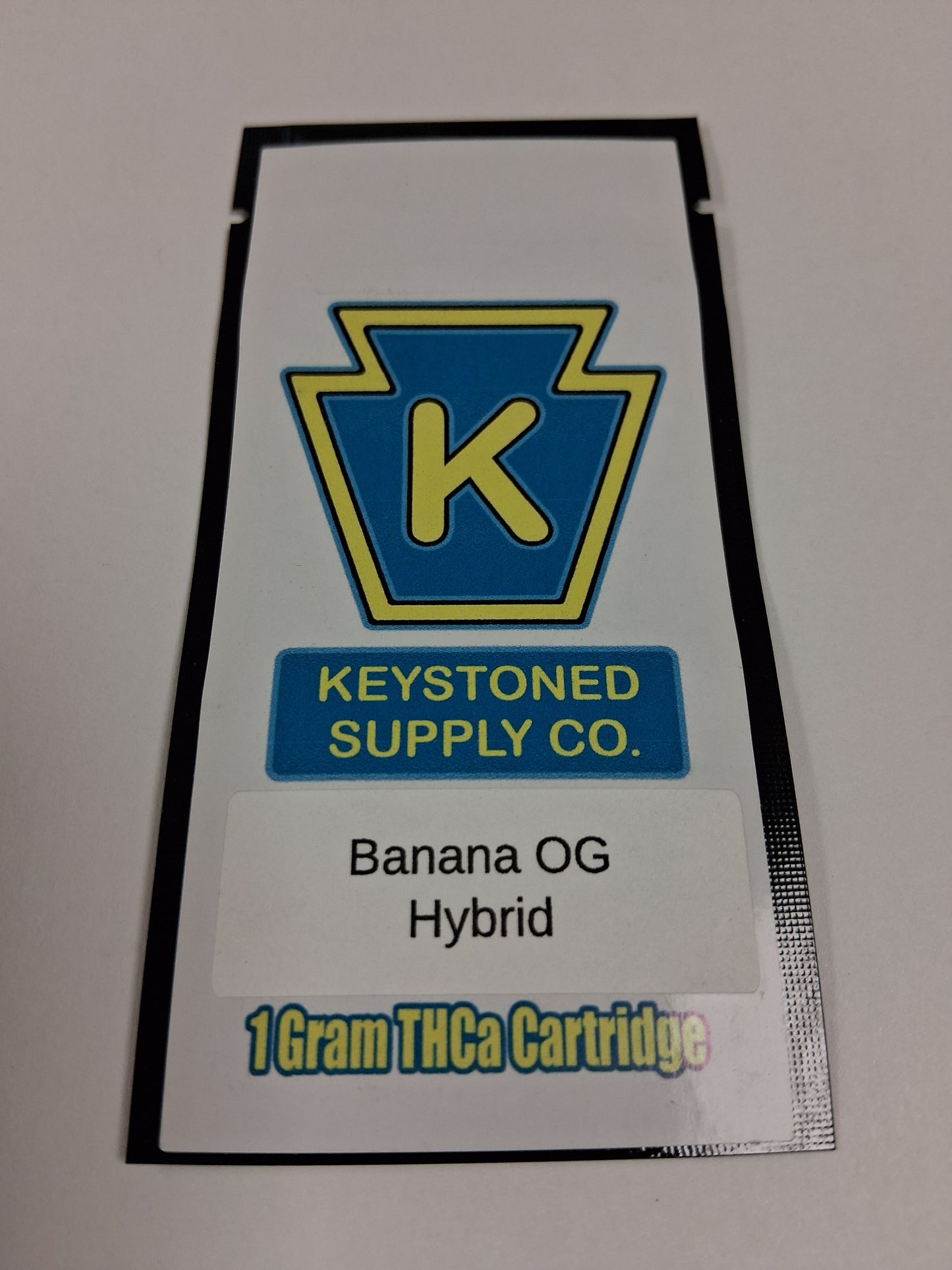 Keystoned Supply - 1G THCa Banana OG Cartridge - Hybrid