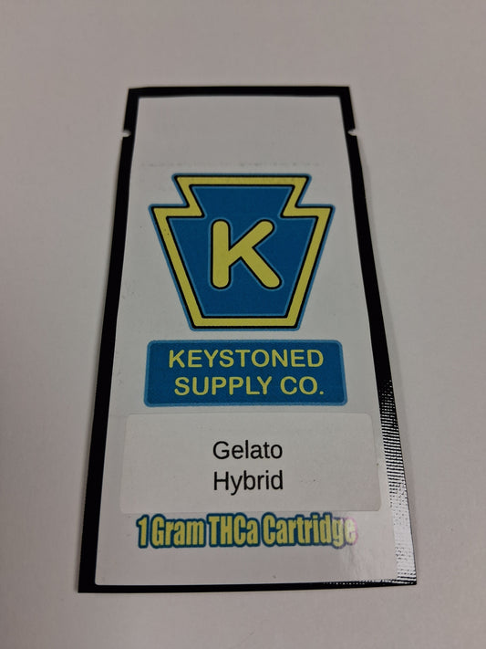 Keystoned Supply - 1G THCa Gelato Cartridge - Hybrid